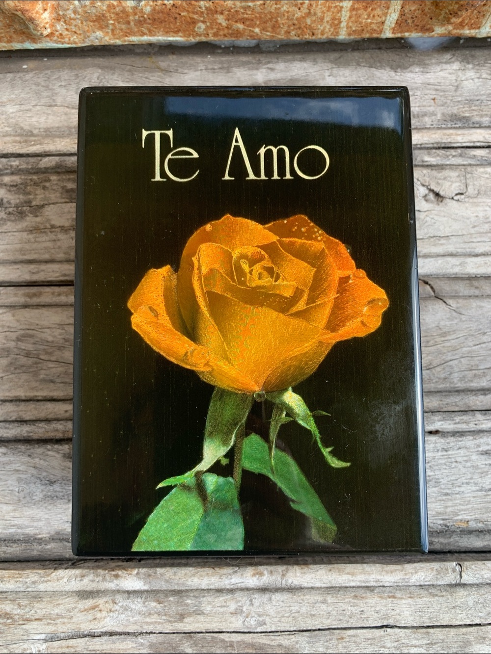 Vintage 70’s “Te Amo” Swiss Reuge and American Music Box Company Jewelry Case